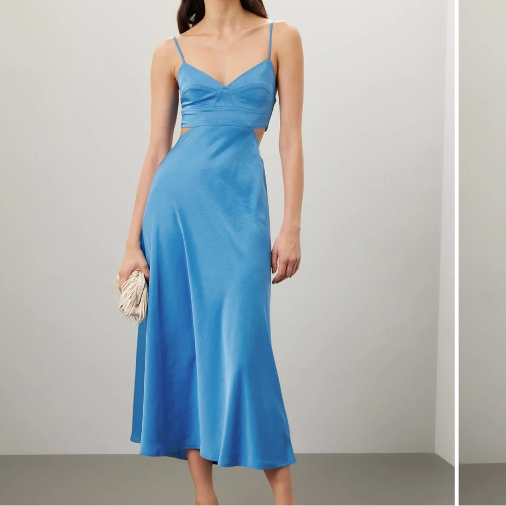 A.L.C. One Shoulder Blue Dress